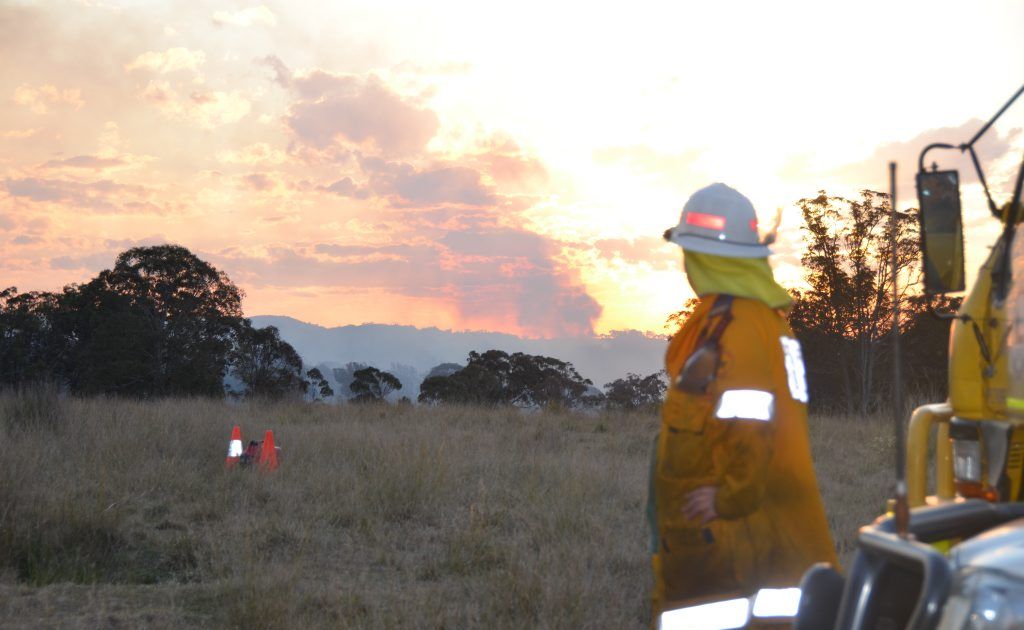 Firefighters are at the Sorrento Rd fire, battling the blaze.